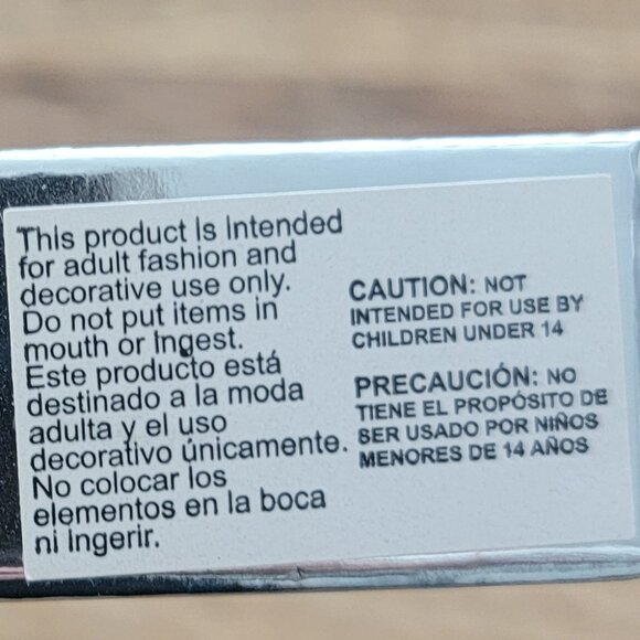 CZ Nana Necklace & Earrings Set Heart Shaped in Silver Tone Setting - Picture 8 of 9